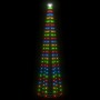 Christmas tree cone shape 136 colored LEDs 70x240 cm by vidaXL, Christmas trees - Ref: Foro24-51287, Price: 89,73 €, Discount: %