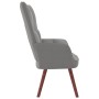 Sillón de relax de terciopelo gris claro de vidaXL, Sillones - Ref: Foro24-328051, Precio: 110,36 €, Descuento: %