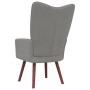 Sillón de relax de terciopelo gris claro de vidaXL, Sillones - Ref: Foro24-328051, Precio: 110,36 €, Descuento: %