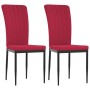 Sillas de comedor 2 unidades terciopelo rojo tinto de vidaXL, Sillas de comedor - Ref: Foro24-326098, Precio: 88,80 €, Descue...