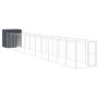 Caseta perros con corral acero galvanizado gris 165x1271x181 cm de vidaXL, Casetas para perros - Ref: Foro24-3189103, Precio:...