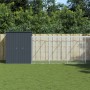 Chicken coop with corral gray galvanized steel 165x1271x181 cm by vidaXL, Cages and habitats for small animals - Ref: Foro24-...