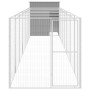 Caseta perros corral acero galvanizado gris claro 165x863x181cm de vidaXL, Casetas para perros - Ref: Foro24-3189106, Precio:...