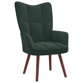 Sillón de relax de terciopelo verde oscuro de vidaXL, Sillones - Ref: Foro24-328053, Precio: 103,99 €, Descuento: %