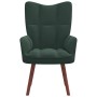 Dark green velvet relaxation armchair by vidaXL, Armchairs - Ref: Foro24-328053, Price: 103,06 €, Discount: %