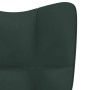 Sillón de relax de terciopelo verde oscuro de vidaXL, Sillones - Ref: Foro24-328053, Precio: 106,93 €, Descuento: %