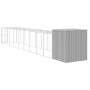 Gallinero y corral acero galvanizado gris claro 165x1067x181 cm de vidaXL, Jaulas y habitáculos para animales pequeños - Ref:...