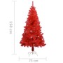 Künstlicher Weihnachtsbaum mit rotem PVC-Ständer 150 cm von vidaXL, Weihnachtsbäume - Ref: Foro24-321006, Preis: 33,92 €, Rab...