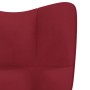 Sillón de relax de terciopelo rojo vino tinto de vidaXL, Sillones - Ref: Foro24-328056, Precio: 115,76 €, Descuento: %