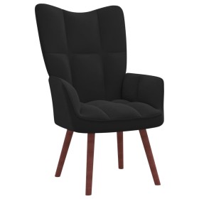 Sillón de relax de terciopelo negro de vidaXL, Sillones - Ref: Foro24-328057, Precio: 92,72 €, Descuento: %