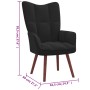 Relaxation armchair with black velvet stool by vidaXL, Armchairs - Ref: Foro24-328068, Price: 118,25 €, Discount: %