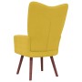 Sillón de relax de terciopelo amarillo mostaza de vidaXL, Sillones - Ref: Foro24-328058, Precio: 109,03 €, Descuento: %