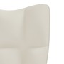 Sillón de relax de terciopelo blanco crema de vidaXL, Sillones - Ref: Foro24-328060, Precio: 151,36 €, Descuento: %