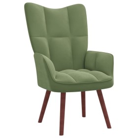 Light green velvet relaxation armchair by vidaXL, Armchairs - Ref: Foro24-328054, Price: 129,99 €, Discount: %