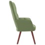 Sillón de relax de terciopelo verde claro de vidaXL, Sillones - Ref: Foro24-328054, Precio: 146,54 €, Descuento: %