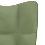 Sillón de relax de terciopelo verde claro de vidaXL, Sillones - Ref: Foro24-328054, Precio: 146,54 €, Descuento: %