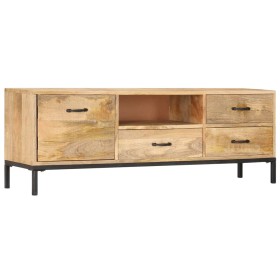 Solid mango wood TV stand 130x30x45 cm by vidaXL, TV Furniture - Ref: Foro24-247943, Price: 280,99 €, Discount: %