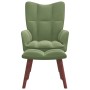 Relaxation armchair with light green velvet stool by vidaXL, Armchairs - Ref: Foro24-328065, Price: 141,32 €, Discount: %