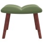 Relaxation armchair with light green velvet stool by vidaXL, Armchairs - Ref: Foro24-328065, Price: 141,32 €, Discount: %