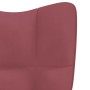 Sillón de relax con taburete terciopelo rosa de vidaXL, Sillones - Ref: Foro24-328066, Precio: 144,23 €, Descuento: %