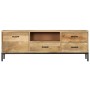 Solid mango wood TV stand 130x30x45 cm by vidaXL, TV Furniture - Ref: Foro24-247943, Price: 280,05 €, Discount: %