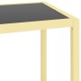 Regal aus gehärtetem Glas in Gold und Schwarz von vidaXL, Bücherregale und Regale - Ref: Foro24-331642, Preis: 117,08 €, Raba...