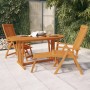 Mesa de jardín madera maciza de eucalipto 160x85x75 cm de vidaXL, Mesas de jardín - Ref: Foro24-316071, Precio: 142,99 €, Des...