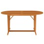 Mesa de jardín madera maciza de eucalipto 160x85x75 cm de vidaXL, Mesas de jardín - Ref: Foro24-316071, Precio: 142,99 €, Des...