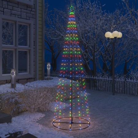 Cone-shaped Christmas tree 330 colorful LEDs 100x300 cm by vidaXL, Christmas trees - Ref: Foro24-51289, Price: 91,09 €, Disco...