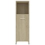 Juego de muebles de baño 4 uds madera ingeniería roble Sonoma de vidaXL, Muebles de baño - Ref: Foro24-3071714, Precio: 207,4...