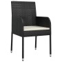 Garden chairs with cushions 2 units black synthetic rattan by vidaXL, Garden chairs - Ref: Foro24-319885, Price: 84,47 €, Dis...