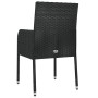 Garden chairs with cushions 2 units black synthetic rattan by vidaXL, Garden chairs - Ref: Foro24-319885, Price: 84,47 €, Dis...