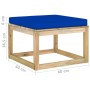 Set de muebles de jardín 7 piezas con cojines madera impregnada de vidaXL, Conjuntos de jardín - Ref: Foro24-3065250, Precio:...