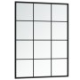 Black metal wall mirror 80x60 cm by vidaXL, Mirrors - Ref: Foro24-342207, Price: 69,79 €, Discount: %