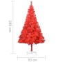 Artificial Christmas tree with red PVC stand 180 cm by vidaXL, Christmas trees - Ref: Foro24-321007, Price: 46,97 €, Discount: %