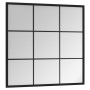 Black metal wall mirror 60x60 cm by vidaXL, Mirrors - Ref: Foro24-342206, Price: 60,99 €, Discount: %