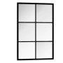 Espejo de pared metal negro 60x40 cm de vidaXL, Espejos - Ref: Foro24-342205, Precio: 45,58 €, Descuento: %