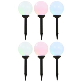 Outdoor spherical solar lamps 6 pcs RGB LED 20 cm by vidaXL, Outdoor lighting - Ref: Foro24-277126, Price: 89,99 €, Discount: %