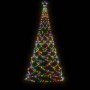 Weihnachtsbaum mit Metallstange 500 bunte LEDs 3 m von vidaXL, Weihnachtsbäume - Ref: Foro24-328630, Preis: 115,99 €, Rabatt: %