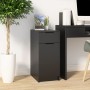 Black plywood desk cabinet 33.5x50x75 cm by vidaXL, Lockers and storage cabinets - Ref: Foro24-811503, Price: 81,93 €, Discou...