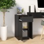 Black plywood desk cabinet 33.5x50x75 cm by vidaXL, Lockers and storage cabinets - Ref: Foro24-811503, Price: 76,34 €, Discou...