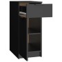 Black plywood desk cabinet 33.5x50x75 cm by vidaXL, Lockers and storage cabinets - Ref: Foro24-811503, Price: 76,34 €, Discou...