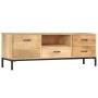 Solid mango wood TV stand 130x30x45 cm by vidaXL, TV Furniture - Ref: Foro24-247943, Price: 280,05 €, Discount: %