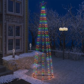 Kegelförmiger Weihnachtsbaum mit 400 bunten LEDs 100x360 cm von vidaXL, Weihnachtsbäume - Ref: Foro24-51291, Preis: 105,84 €,...