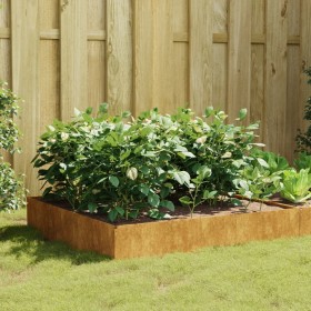 Jardinera acero corten 100x100x33,5 cm de vidaXL, Maceteros y jardineras - Ref: Foro24-824515, Precio: 63,98 €, Descuento: %