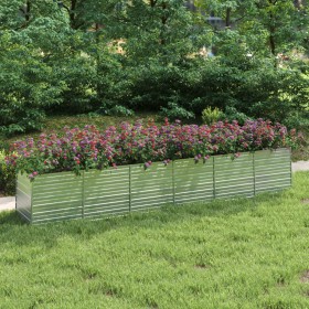 Silver galvanized steel flower bed 480x80x77 cm by vidaXL, Pots and planters - Ref: Foro24-316902, Price: 162,99 €, Discount: %