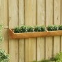 Jardinera de pared acero corten 50x16x10 cm de vidaXL, Maceteros y jardineras - Ref: Foro24-824517, Precio: 26,41 €, Descuent...