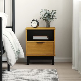 FLAM bedside table solid pine wood 40x35x50 cm by vidaXL, Nightstands - Ref: Foro24-357812, Price: 59,70 €, Discount: %