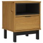 Mesita de noche FLAM madera maciza de pino 40x35x50 cm de vidaXL, Mesitas de noche - Ref: Foro24-357812, Precio: 59,70 €, Des...