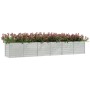 Silver galvanized steel flower bed 480x80x77 cm by vidaXL, Pots and planters - Ref: Foro24-316902, Price: 162,99 €, Discount: %